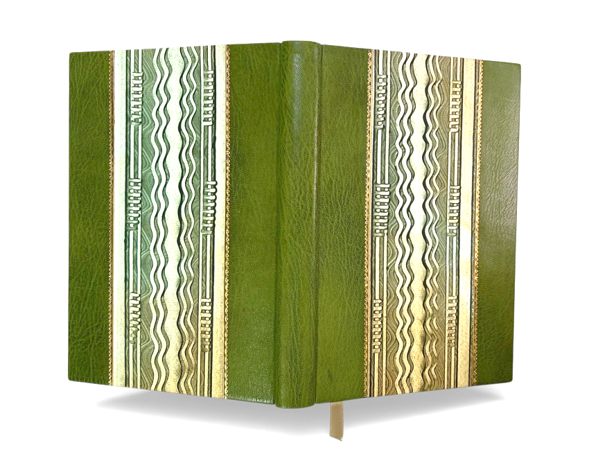 A5 Journal 3/4 leather binding